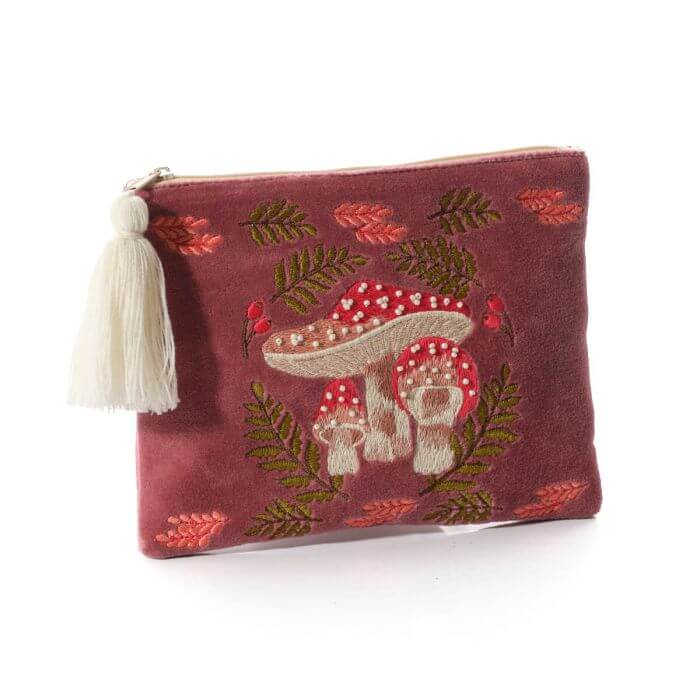 Toadstool Tales Velvet Pouch