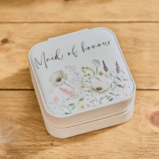 Wedding Maid of Honour Keepsake Jewellery Box
