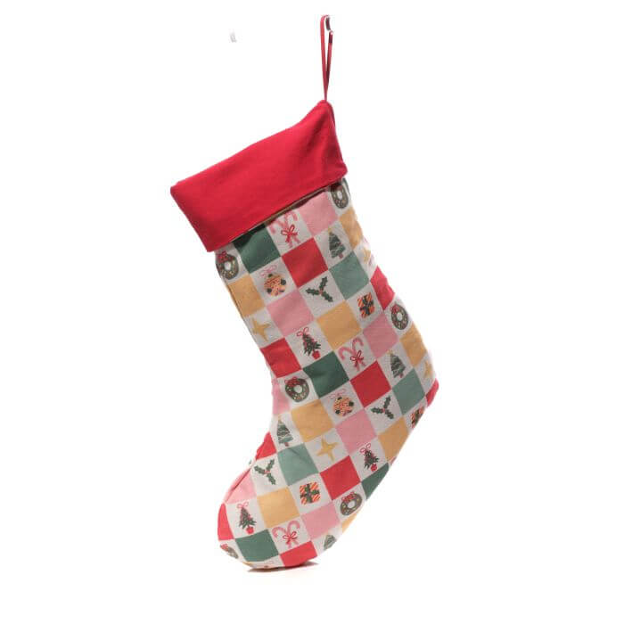 Kitschmas Hanging Christmas Stocking with bells