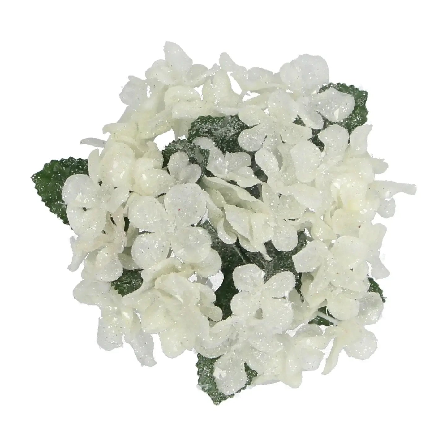 White Hydrangea Fabric Candle Ring