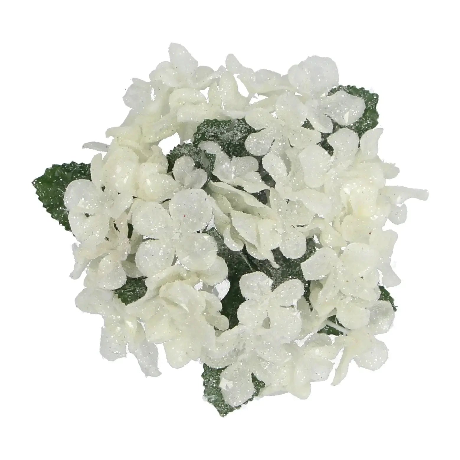White Hydrangea Fabric Candle Ring