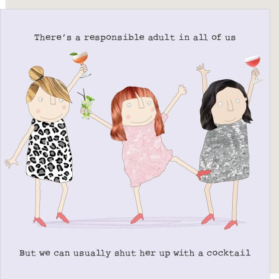 Responsible Girl Novelty Card