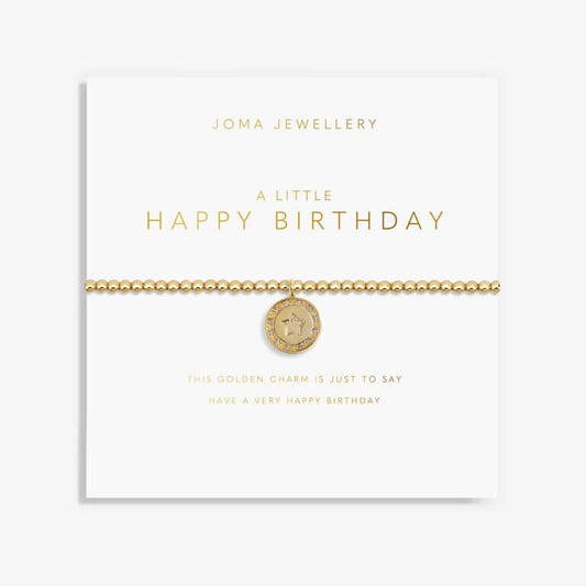 Joma Jewellery Golden Glow A Little 'Happy Birthday' Bracelet