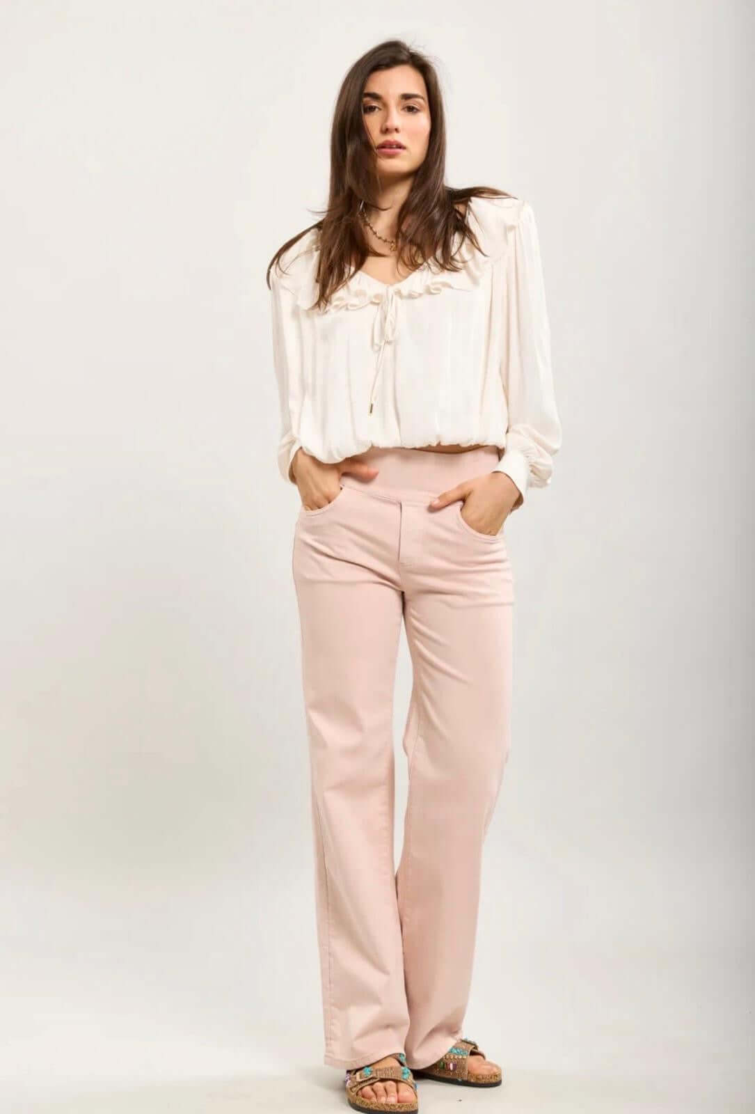 Tocada - Wide Leg Stretchy Jeans/