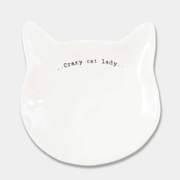 East of India 'Crazy Cat Lady' Wobbly Dish