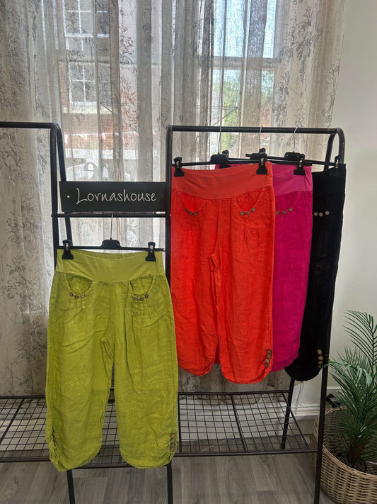 Rosie 3/4 Length Jersey Waist Trouser