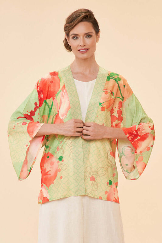 Powder Design Watercolour Orchids Kimono Jacket