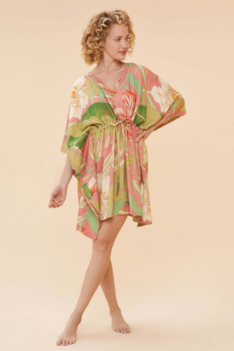 Powder Design Beach Cover Up - Delicate Tropical, Candy