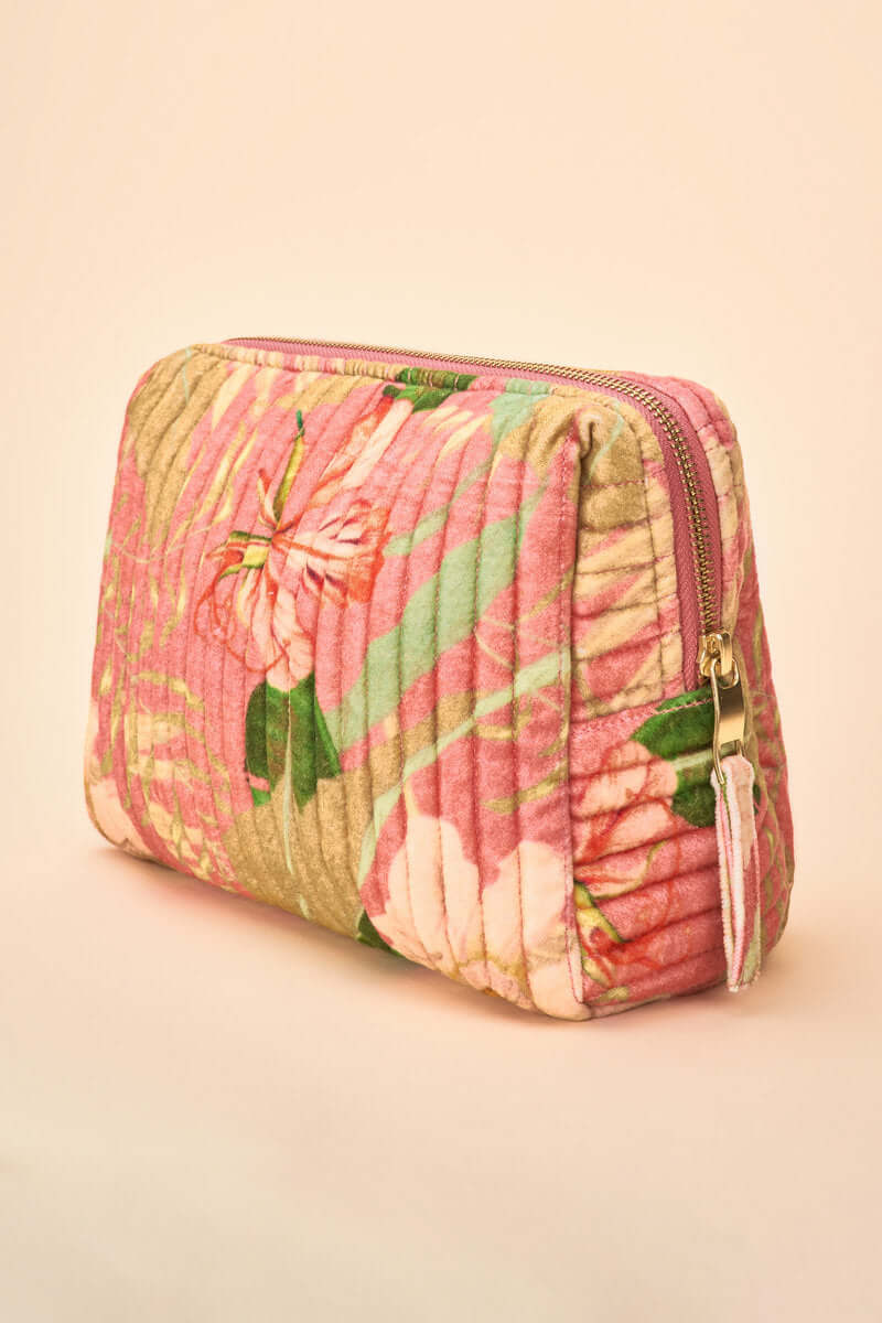 Powder Design Delicate Tropical Quilted Washbag - Candy