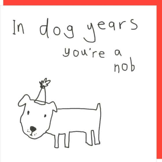 Dog Years Novelty Card