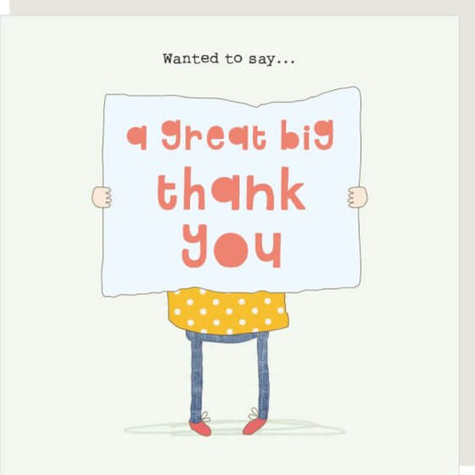 Big Thanks Novelty Card