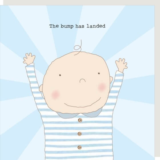 Boy Bump Landed Novelty Card