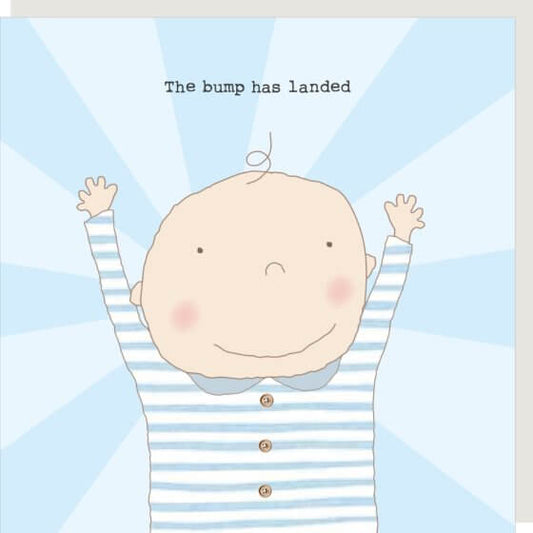 Boy Bump Landed Novelty Card