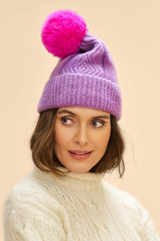 Powder Design Ingrid Bobble Hat - Grape