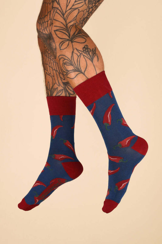 Powder Design Men's Chillies Socks - Blue