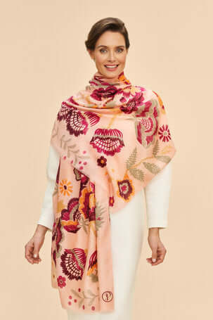 Powder Design Printed Floral Symmetry Print Scarf