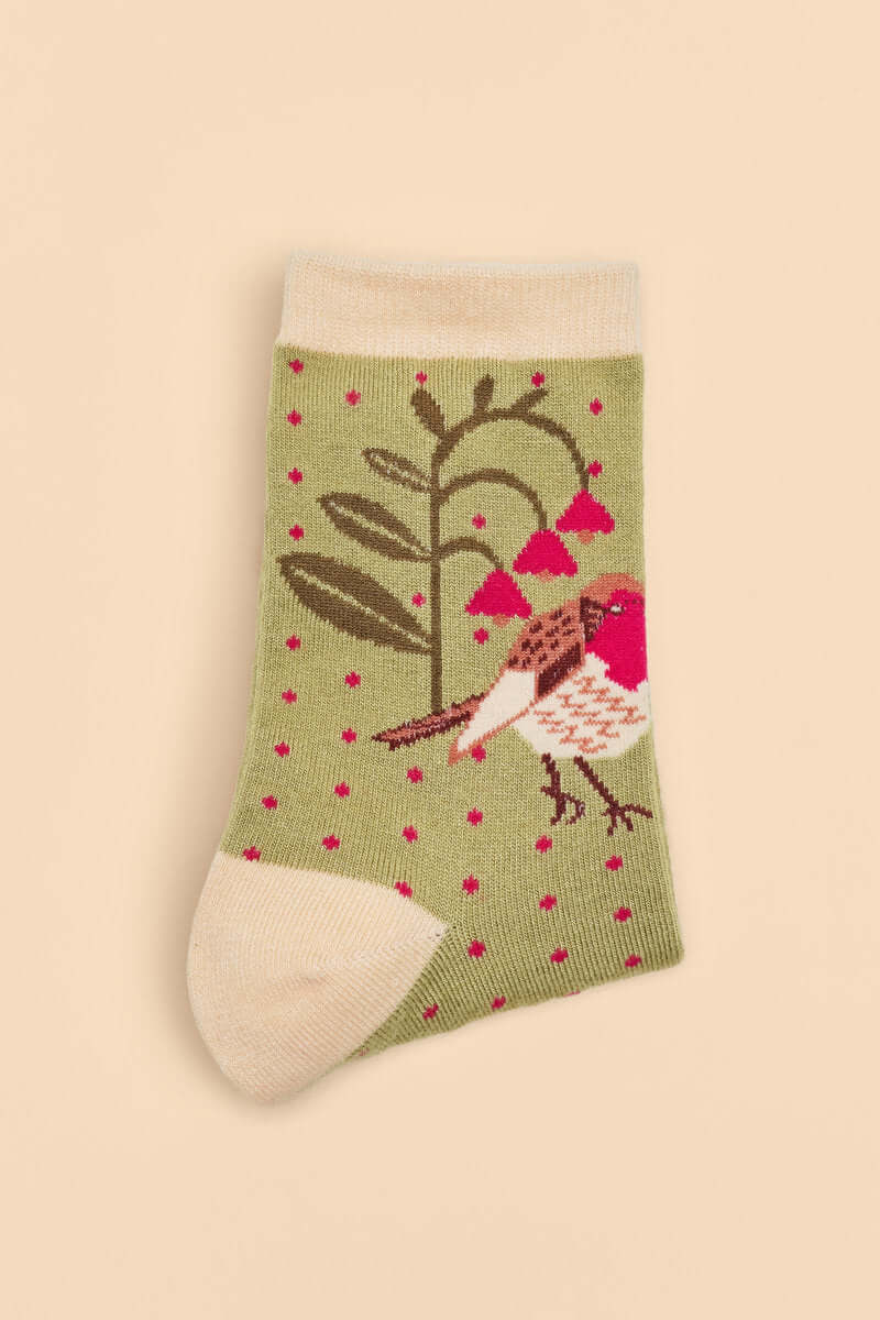 Powder Design Rosy Robin Ankle Socks