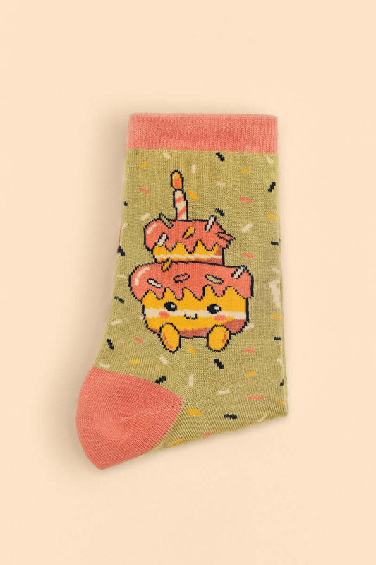Powder Design Happy Birthday Tiered Cutie Ankle Socks