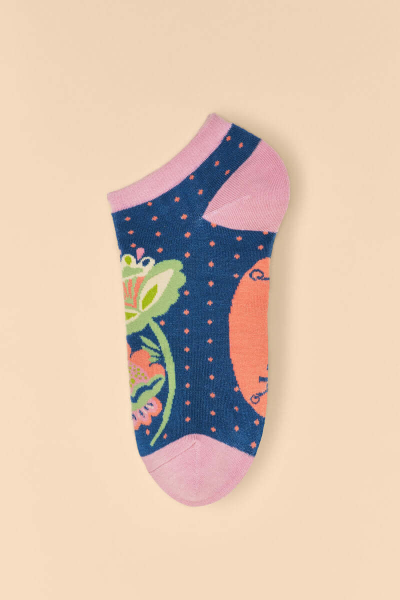 Powder Design Scandinavian Stems Trainer Socks - Navy