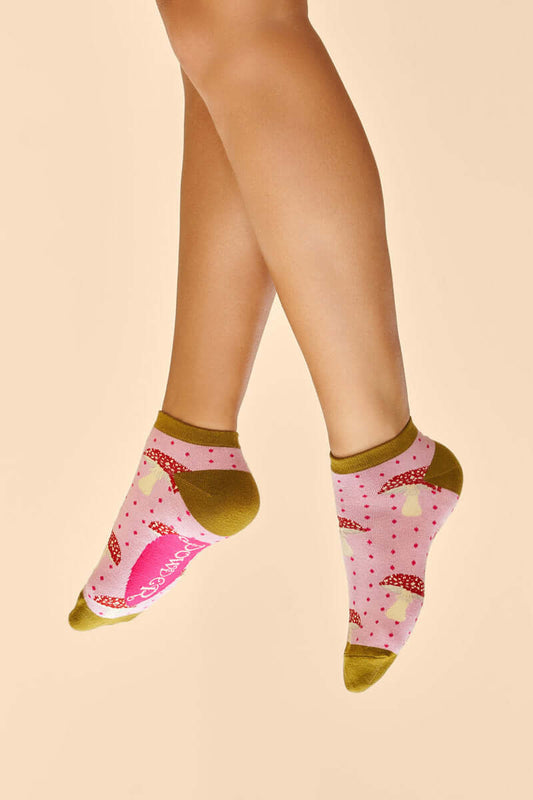 Powder Design Tiny Toadstools Trainer Socks