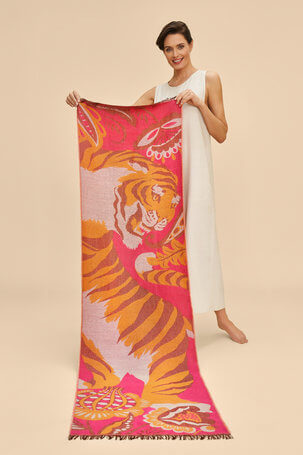 Powder Design Thrill of the Tiger Woven Scarf