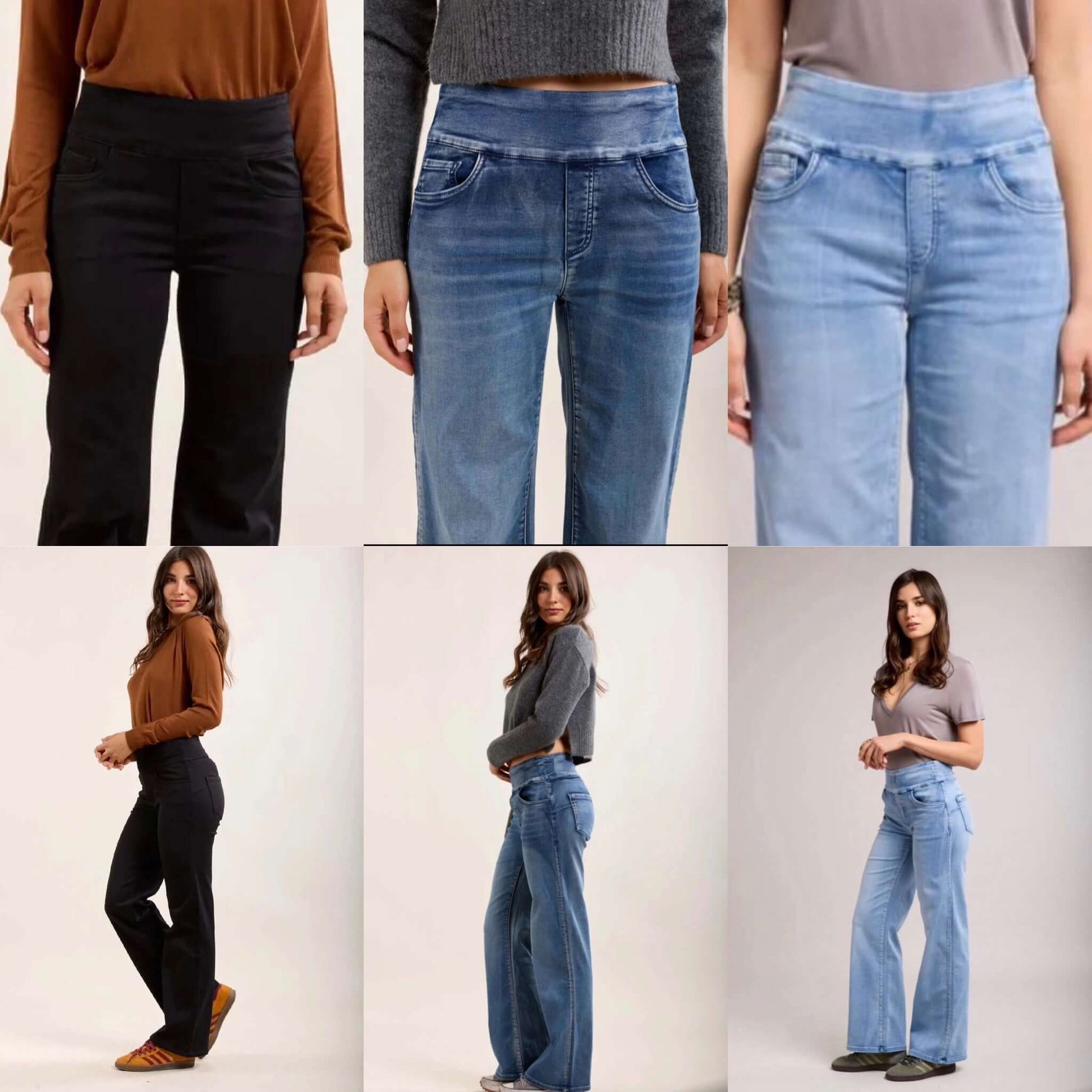 Tocada - Wide Leg Stretchy Jeans/Jegging