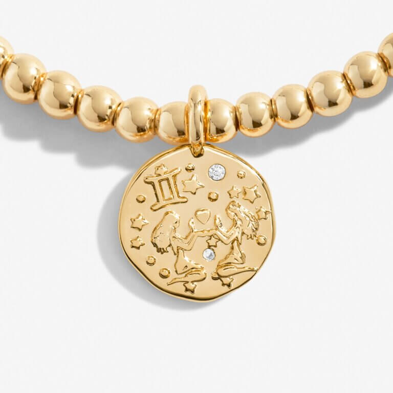 Star Sign A Little 'Gemini' Bracelet In Gold Plating