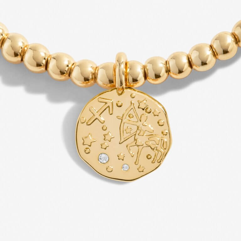 Star Sign A Little 'Sagittarius' Bracelet In Gold Plating