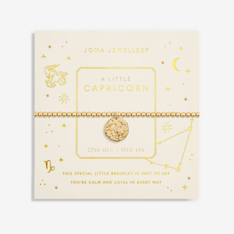 Star Sign A Little 'Capricorn' Bracelet In Gold Plating