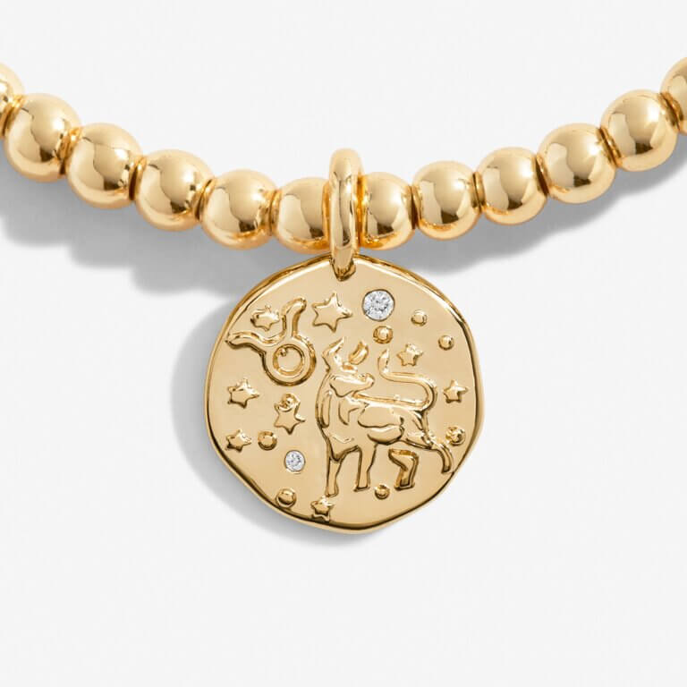 Star Sign A Little 'Taurus' Bracelet In Gold Plating