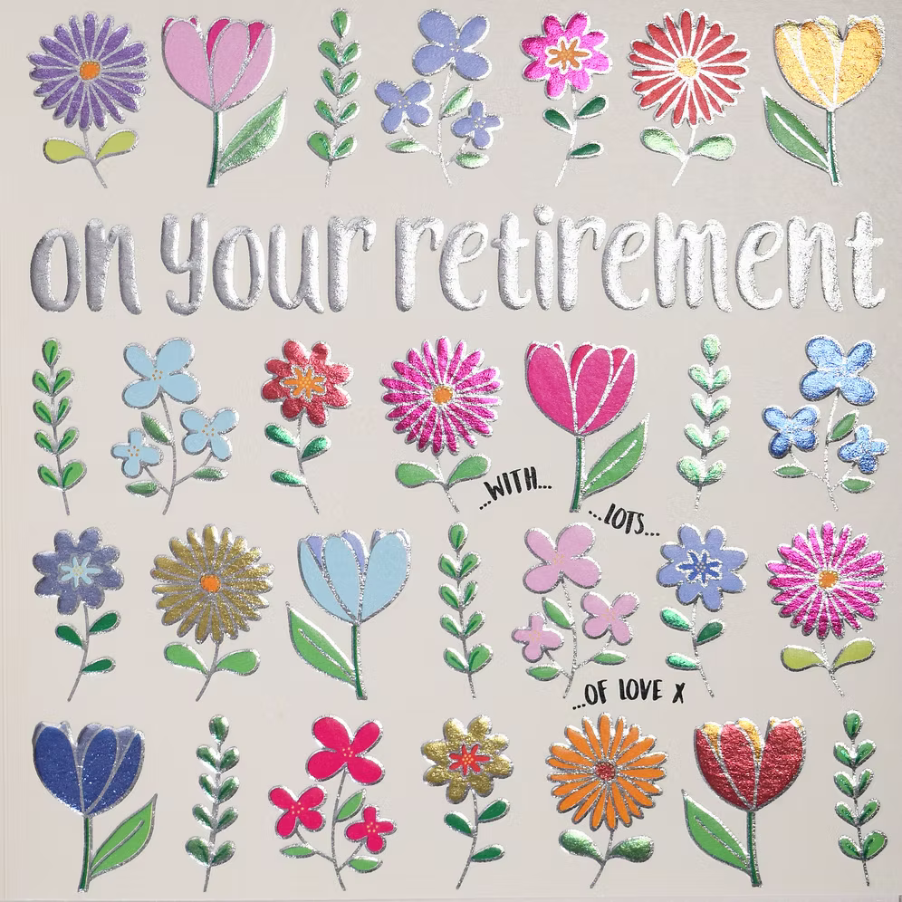 Wendy Jones-Blackett Retirement (Flowers) Card