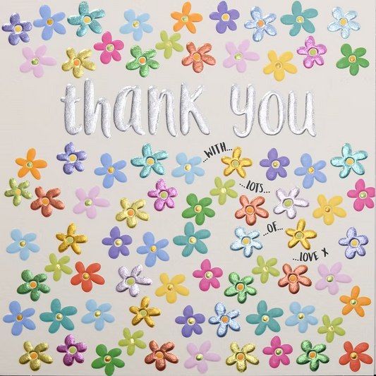 Wendy Jones-Blackett Thank you (Ditsy) Card
