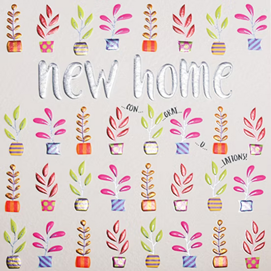 Wendy Jones-Blackett New Home (Plants) Card