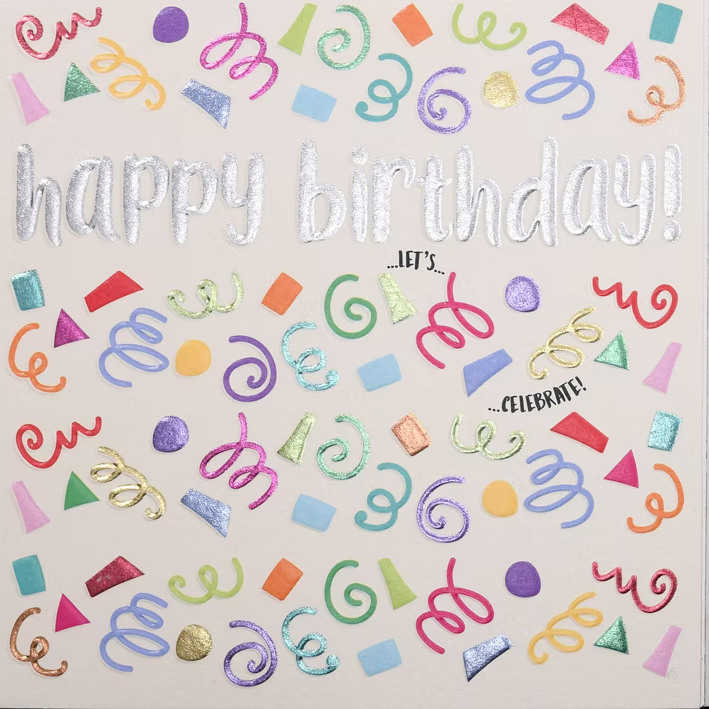 Wendy Jones-Blackett Happy Birthday Confetti