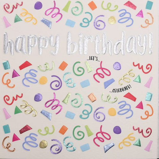 Wendy Jones-Blackett Happy Birthday Confetti