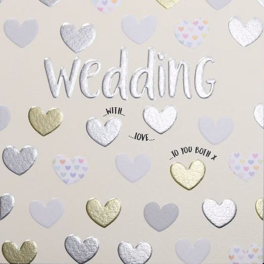 Wendy Jones-Blackett Wedding Day (Hearts) Card