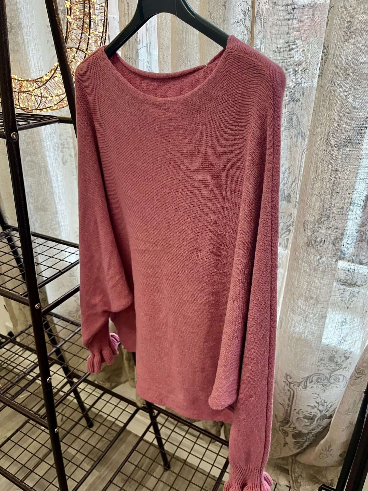 Freya Fluted Long Sleeve Jumper