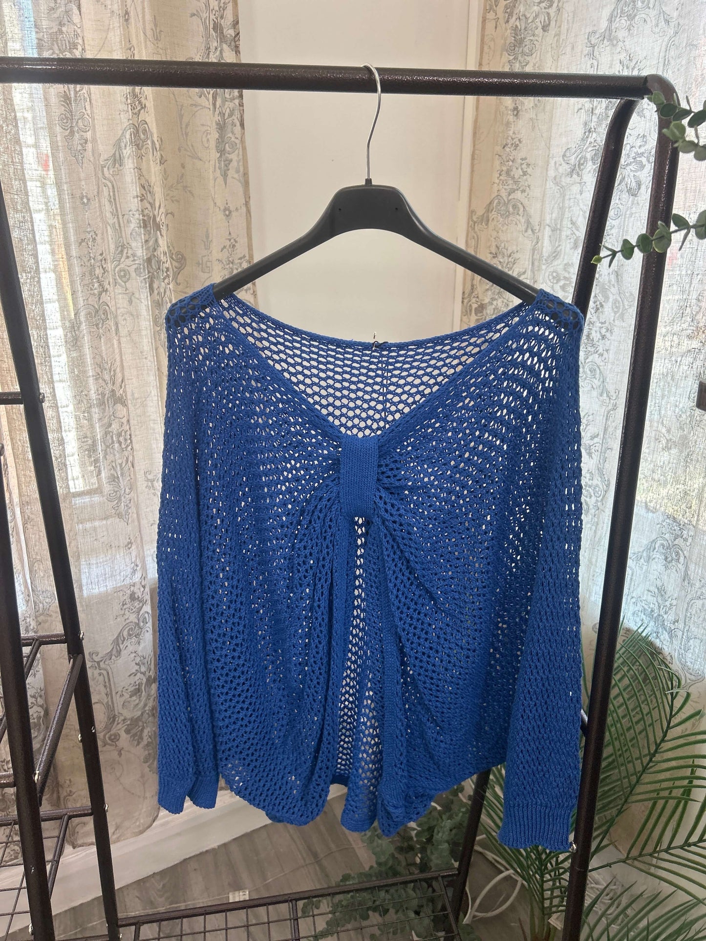 Chloe Loose Weave Drop Down Top
