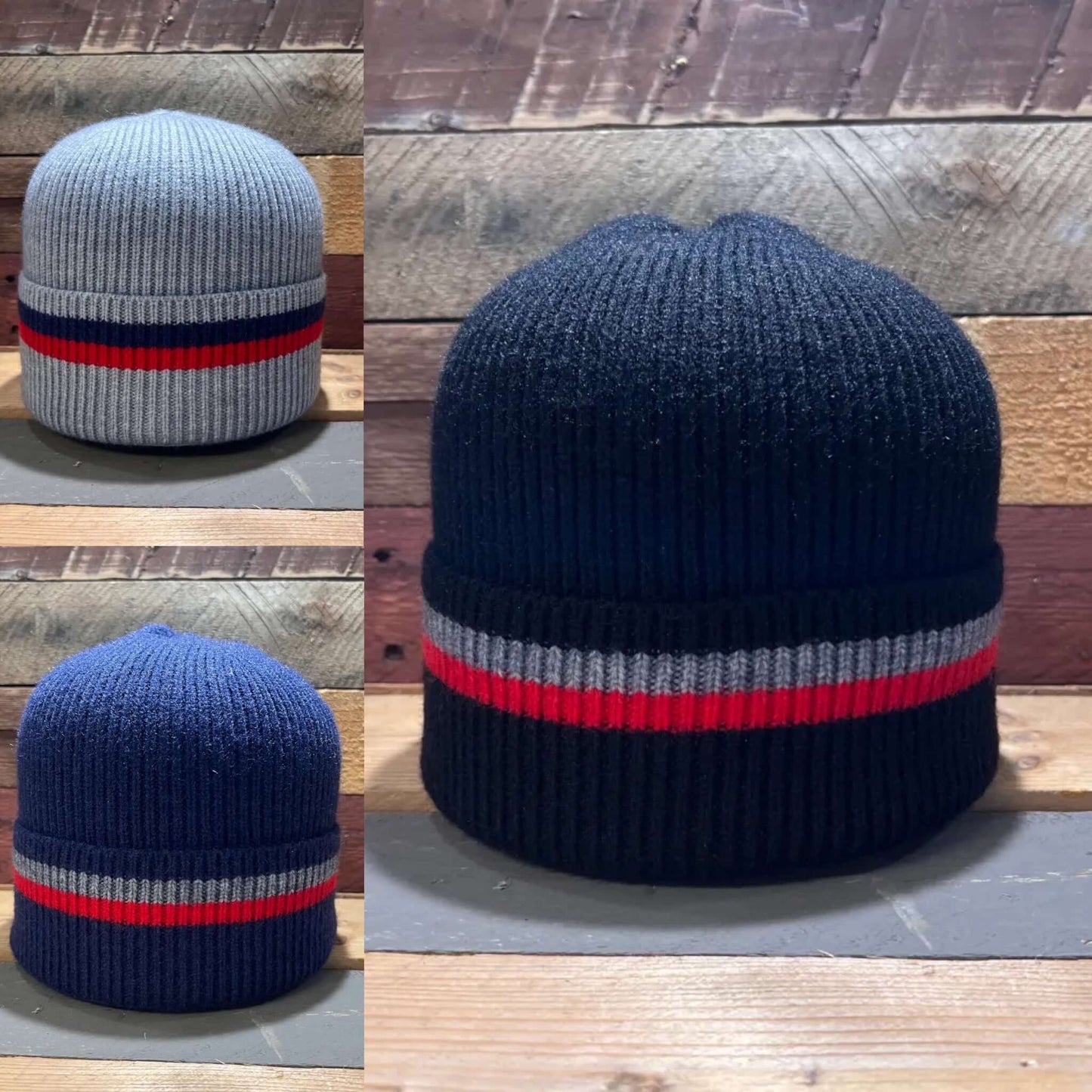 Jasper's - Men’s Double Stripe Beanie Hat