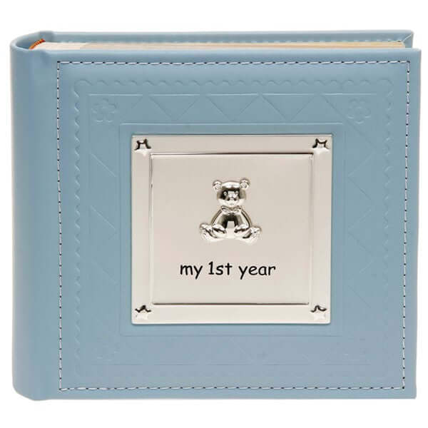 Blue 'My First Year' Baby Photo Album