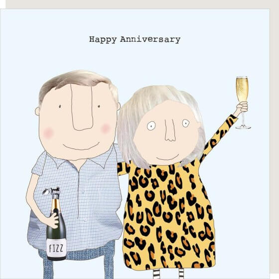 Anniversary Fizz Novelty Card