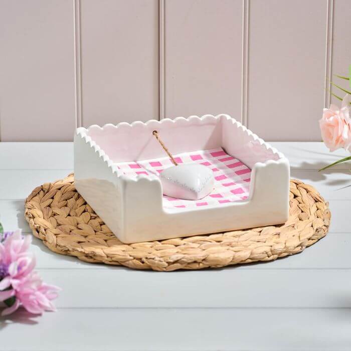 Cottage Garden Ceramic Napkin Holder