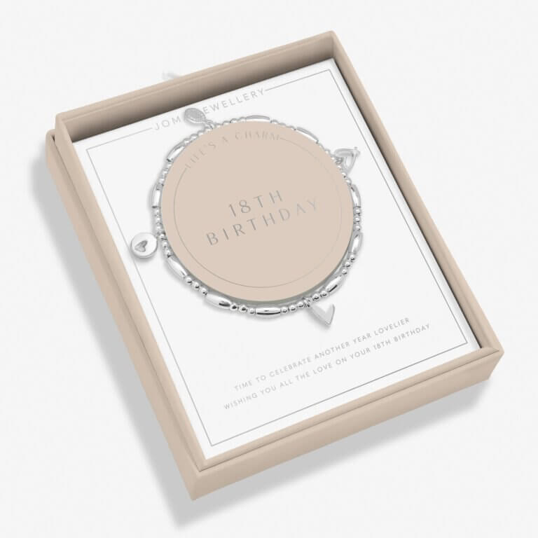 Joma Jewellery Life's A Charm '18th Birthday' Bracelet