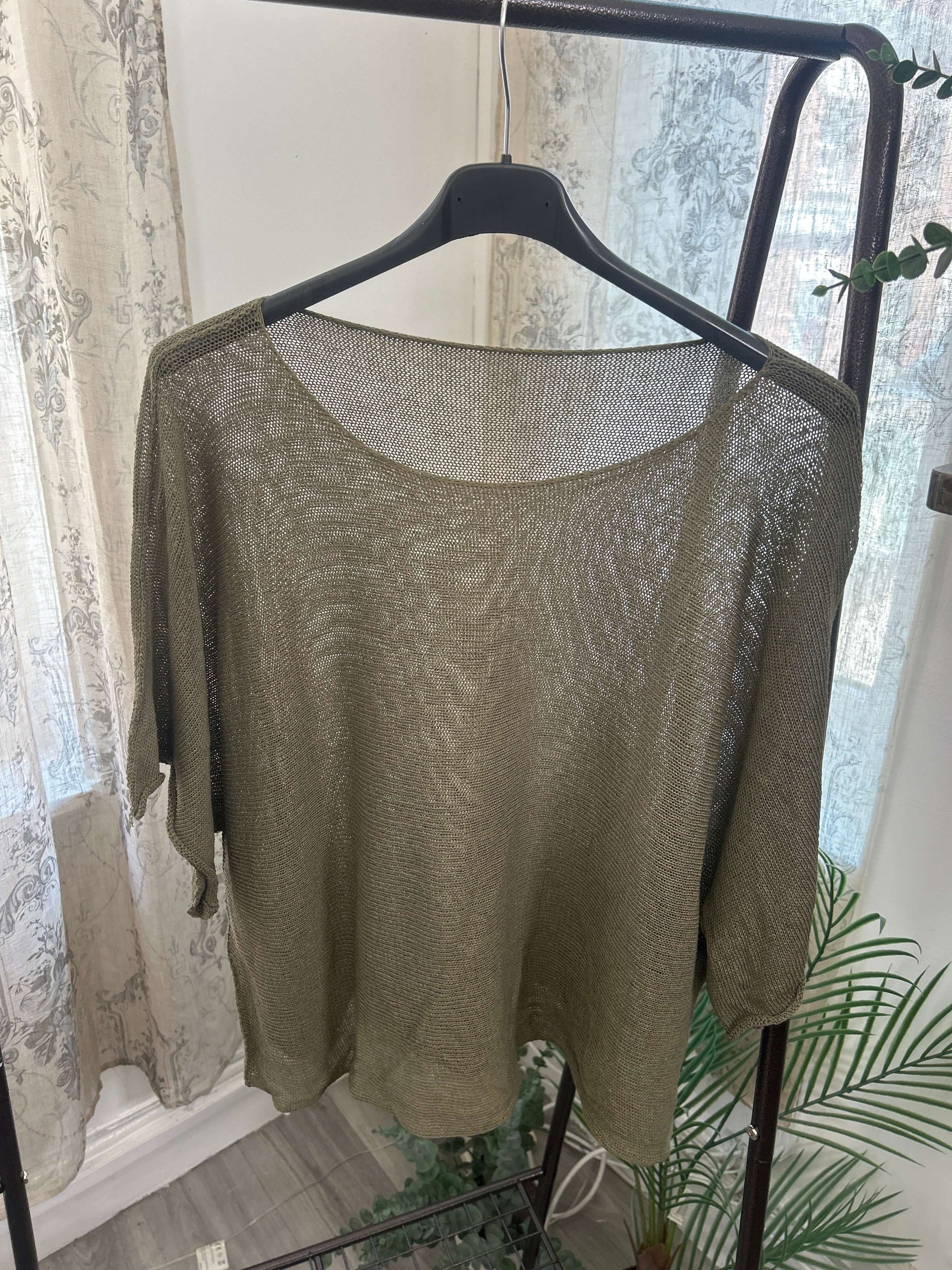 Torzi-Jane Boxy Swing Woven Knit Jumper