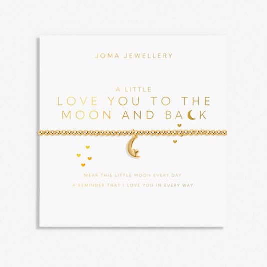 Joma Jewellery Gold A Little 'Love You To The Moon & Back' Bracelet