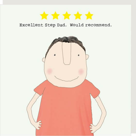 Five Star Step Dad Novelty Card