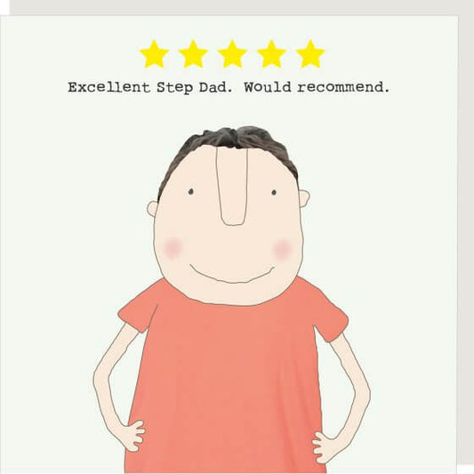 Five Star Step Dad Novelty Card