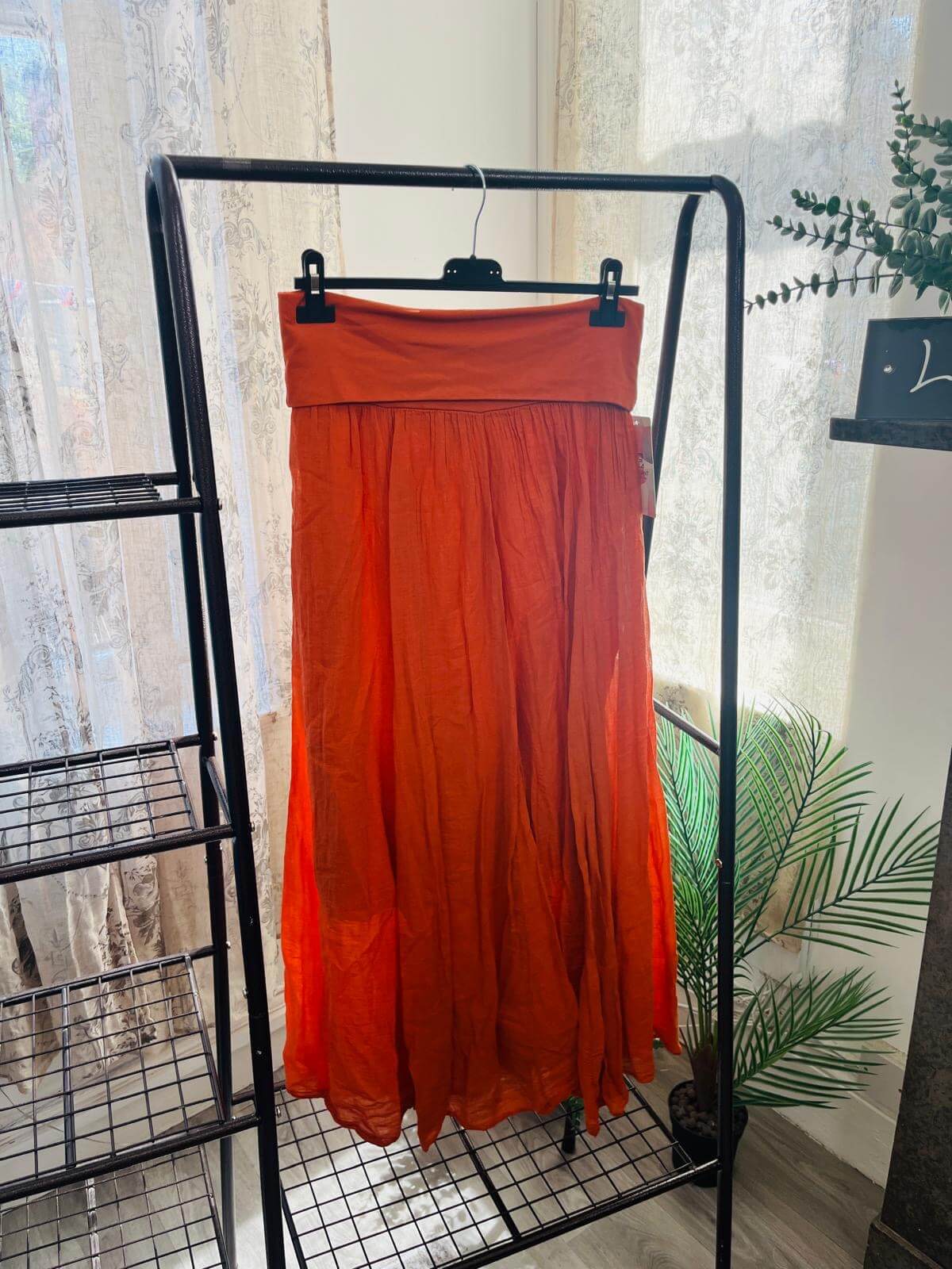 Lizzie Cotton Maxi Length Skirt
