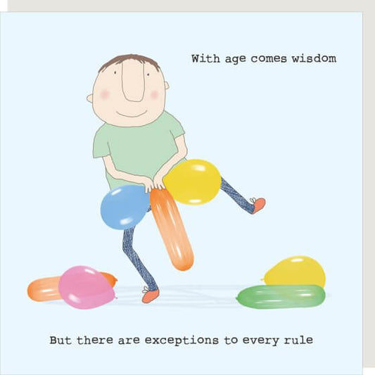 Exceptions Novelty Card