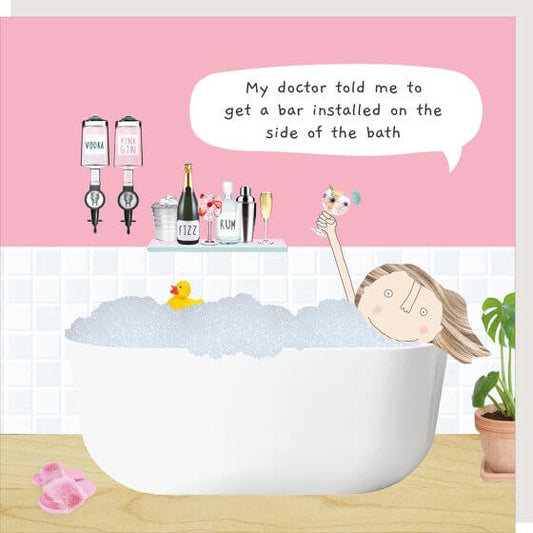 Bath Bar Novelty Card